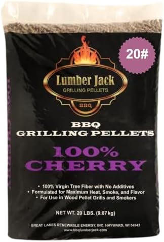 Lumber Jack 100-Percent Cherry Wood BBQ Grilling Pellets (20)