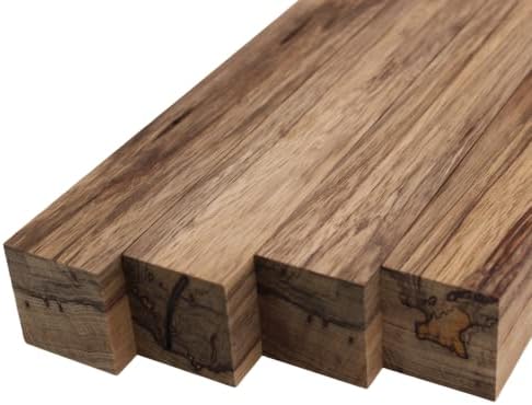 Barrington Hardwoods Black Limba Lumber Square Turning Blanks - 2" x 2" (4pcs) (2" x 2" x 18")