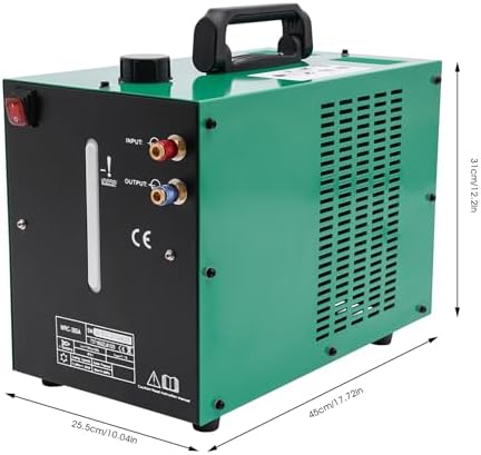 1500W Tig Cooler, Tig Welder Torch Water Cooling Machine with Water Pipes, One-Click Start Switch Electric Welder Torch Water Cooling System, 1.8-2.4Gal/min Flow -4~140℉ Operating Temp (8L)