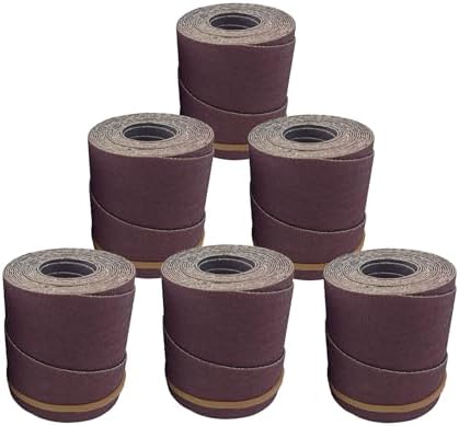 Pre-Cut Sandpaper Rolls | 120 Grit | 6 Pack | for Supermax 19-38 Drum Sander by Monarch Industrial