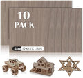 10 Pack Walnut Plywood Sheets 12x12x1/8 Inch, 3mm Plywood for Laser Cutting & Engraving, Unfinished Wood for Crafts, Wood Burning, Architectural Models.