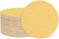 HARFINGTON 100 Pcs 5 Inch Sanding Discs 40 Grit Yellow Aluminum Oxide