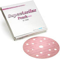 Super Assilex Flexible 6 inch Sanding Discs, Peach K-1500, 15 Holes, Hook & Loop, 193-2525, 25 Discs