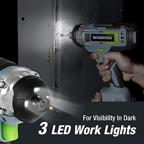 WORKPRO 20V Cordless Drill Combo Kit