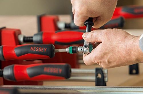 BESSEY KRE3518, 18 In., Parallel Clamp, K Body REVO Series - 1700 lbs Nominal Clamping Force , Spreader, and Woodworking Accessories - Clamps and Tools for Woodworking, Cabinetry, Case Work