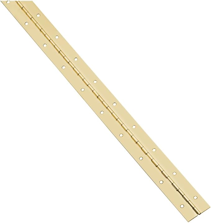 National Hardware N148-205 Continuous Hinge, Brass, 1-1/16" x 30"