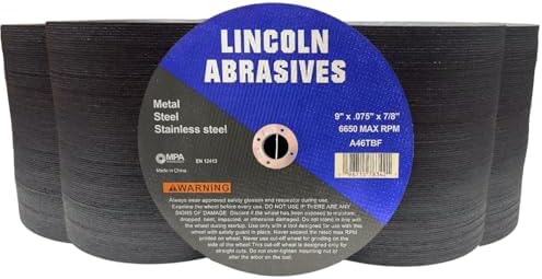 400-Pack 9" x .075" x 7/8" Cut-Off Wheel Metal & Stainless Steel