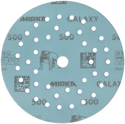 Mirka Galaxy Multifit 5 Inch Ceramic Sandpaper 500 Grit Hook & Loop 50 Pack