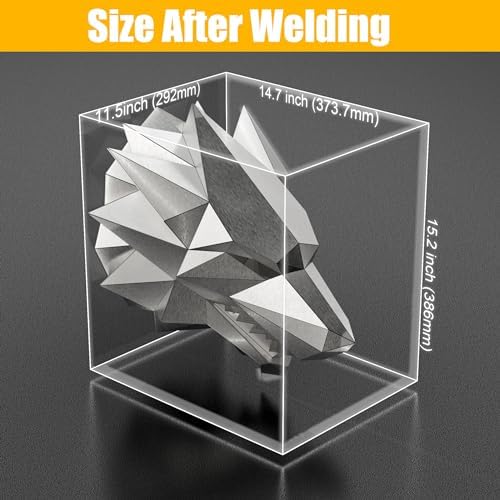 Dire Wolf Head Welding kit For Beginners Practice,201 stainless steel Welding Coupons,Laser Cut Welding Training Metal Suitable For TIG, MIG, Gas, Arc, Stick, DIY Welding Practice Kit (14 pcs)