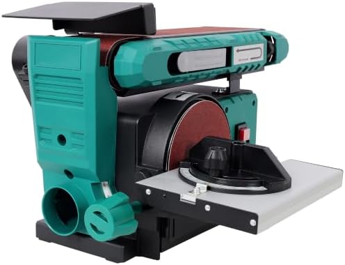 Belt and Disc Sander 4 x 36 in Belt 6 in Disc 120V Green