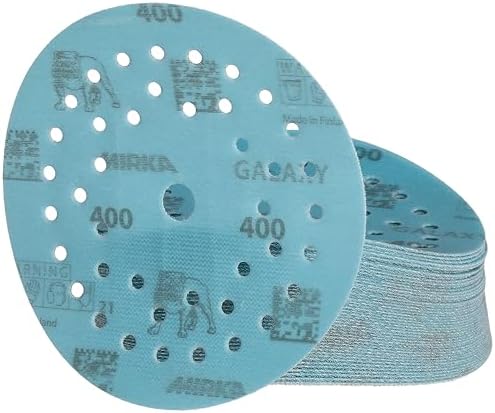 Mirka Galaxy Multifit 5 Inch Ceramic Sandpaper 400 Grit Hook & Loop 50 Pack