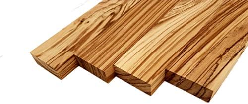 Barrington Hardwoods Zebrawood Lumber Board - 3/4" x 2" (4 Pieces) (3/4" x 2" x 12")