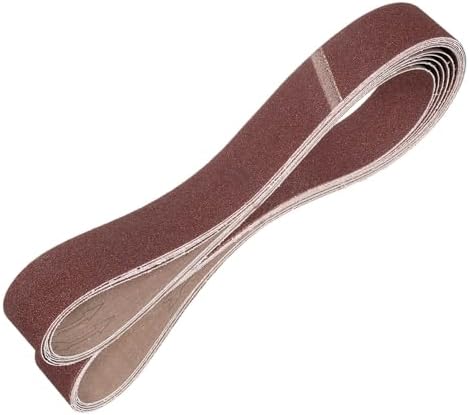 HARFINGTON 2 x 72 Inch Sanding Belts, 6 Pcs 60 Grits Aluminum Oxide