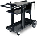 Eastwood Welding Cart for MIG Welder | MIG TIG Plasma Table Durable Carts with 350 Lbs Weight Capacity 3 Shelves Cable and Gas Bottle & Accessory Storage