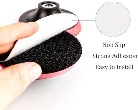 50pcs No Hole Sanding Discs- [ 8 Inch 100 Grit ] Round Hook and Loop Grip Sanding Pads Sheet Sandpaper for Automotive Woodworking Metal Polishing Use| Gold, Aluminum Oxide