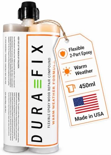 Flexible Epoxy Wood Filler & Putty, 450ml Dual Cartridge, Warm