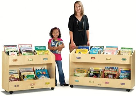 Jonti-Craft 5368JC Mobile 6-Section Book Organizer - Kids Bookshelf & Storage