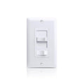 ECOELER Dimmer Switch, Single Pole/3-Way LED Rocker Dimmer Light Switch for 150W LED/CFL and 600W Halogen/Incandescent Bulbs, Wall Plate Included, ETL Listed, White