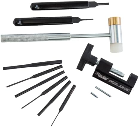 Wheeler Roll Pin Install Tool Kit with Trigger Install Tool, Punches, Brass/Polymer Hammer and Storage Case for Gunsmithing and Firearm Maintenance