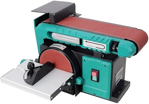 【LuckyNote】Benchtop Belt and Disc Sander,120V/60Hz,4x36 in. Belt & 6 in. Disc Sander, Green color