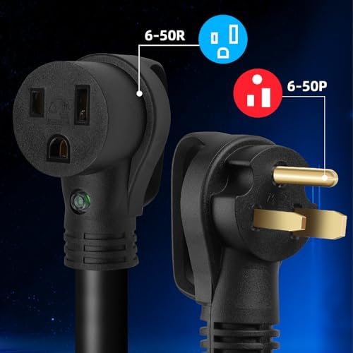 40 Amp Welder Extension Cord SOOW Cable 8/3 Welder Extension Cord NEMA 6-50