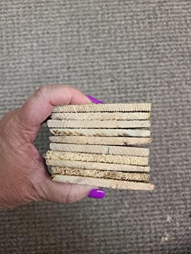 Rustic Weathered Reclaimed Wood Planks for DIY Crafts, Projects and Decor (20 pcs. Thin Planks - 3.5"x12"x.25)