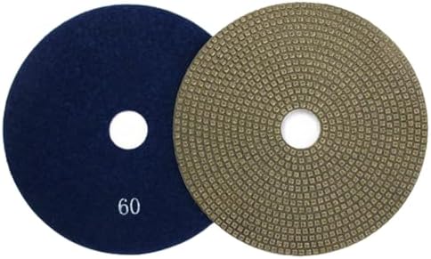 7" Electroplated Diamond Polishing Pads- 60 Grit Wet Dry Sanding for Granite Marble Concrete Ceramics Glass (7"-60 Grit-1PCS)