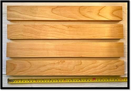 Woodchucks Wood 3/4 Inch x 2 Inch x 16 Inch Solid Cherry Lumber Boards as Cutting Board Wood (6 Pack)