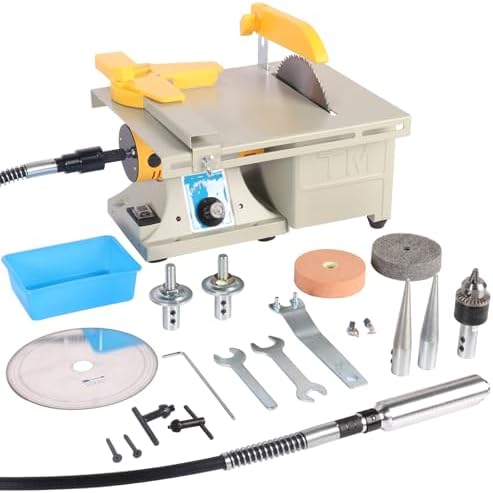 ele ELEOPTION Bench Buffer Polisher,0-10000 RPM Adjustable Benchtop Grinder