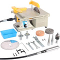ele ELEOPTION Bench Buffer Polisher,0-10000 RPM Adjustable Benchtop Grinder