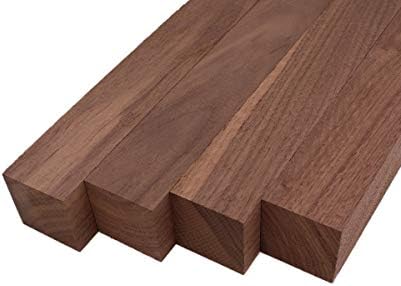 Barrington Hardwoods Black Walnut Lumber Turning Squares - 2" x 2" (4 Pieces) (2" x 2" x 18")