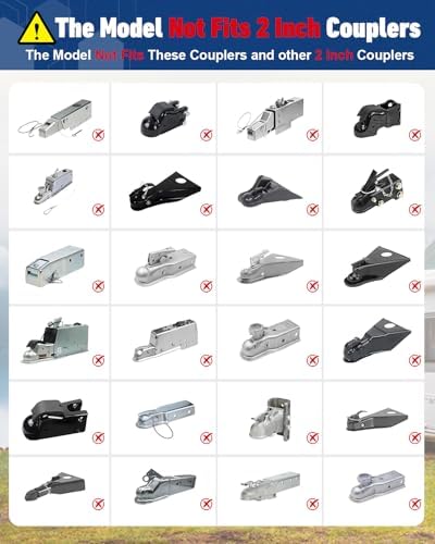 Trailer Lock for 2-5/16 Inch Couplers, Heavy Duty Trailer Hitch Locks
