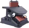 High-Efficiency Black Vertical Oscillating Spindle Sander & Belt Sander - Compact 2 IN 1 Woodworking Machine Featuring Tough Steel for Superior Sanding Quality