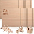 24 Pcs Mahogany Plywood Sheets,12 x 12 x 1/8 Inch - 3mm Thick Mahogany Unfinished Wood for Crafts Laser Cutting & Engraving, School DIY Projects, Painting, Fretwork, CNC Cutting, and Wood Burning