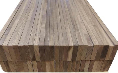 Black Walnut Lumber, Various Dimensions, Natural Wood Material, Woodworking Supply (12" x 2" x 1/2")