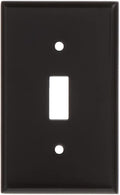 Leviton 1-Gang Toggle Device Switch Wallplate, Standard Size, Thermoset, Device Mount, 85001, Brown