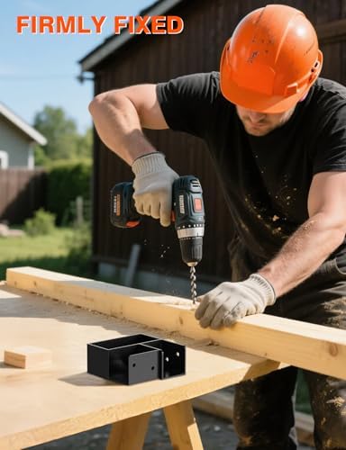 Heavy Duty Workbench Bracket Kit, 4 Pcs 3-Way Right Angle Corner Brackets for DIY Custom Workbenches, Work Tables, Garage Shelves, Many Other Wooden Projects, Fits 1.6"x3.6" Wood