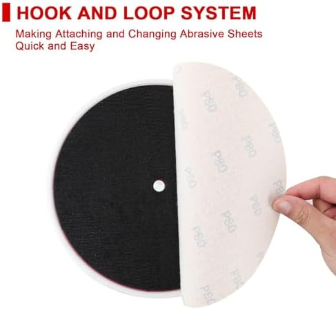 Goldblatt 9 Inch Drywall Sander, with 30pcs Sanding Discs-Hook and Loop 80 x 100/180 Mixed Grit, for Wall Cleaning and Polishing