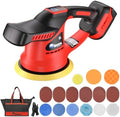 Cordless Car Buffer Polisher Kit,Compatiblewith M18 Battery (Without BATTERY )Brushless motor Dual Action Random Orbital Polishing with 6-Speed 2800-6000RPM for Auto Detailin