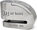 URBAN UR14S Approved Motorcycle Disc Lock with Smart Alarm | 120dB, LED, Warning, A+ Sensitivity, X2 ON | SRA & Sold Secure Gold Tested Anti-Theft for Motorbike | 14mm Double Locking, Stainless Steel