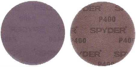 Spyder 10-Pack 400 Grit Sanding Discs, Ceramic Net, 5-Inch Hook and Loop, for Random Orbital Sander (500066)