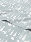 Christmas Sheet Set, Woodlands, Holiday Xmas Bedding Set - Twin Size