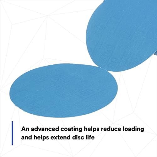 3M Stikit Blue Abrasive Disc Roll, 321U, 36206, 6 in, 180+ Grade, No Hole