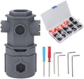 Garosa 16 in 1 Faucet Wrench Tool Set for Sink Repair, Plumbing Repair Kit Nylon Multi-Functional Faucet Repair Tools, Includes Various Gaskets and Storage Box for Home Plumbing Maintenance