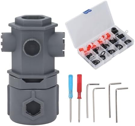 Garosa 16 in 1 Faucet Wrench Tool Set for Sink Repair, Plumbing Repair Kit Nylon Multi-Functional Faucet Repair Tools, Includes Various Gaskets and Storage Box for Home Plumbing Maintenance