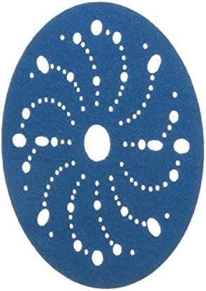 3M Hookit Blue Abrasive Disc, 321U, 36172, 6 in, 80+ Grade, Multi-Hole