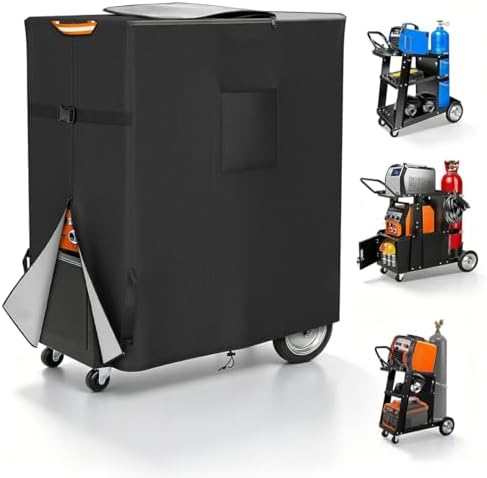 Welding Cart Cover, 600D Waterproof, for 3-Tier TIG MIG Welding Carts