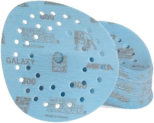 Mirka Galaxy Multifit 5 Inch Ceramic Sandpaper 800 Grit Hook & Loop 50 Pack