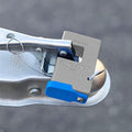 PACLOCK's 88-Series Shrouded Trailer Coupler Lock, Standard Rekeyable (SR), One Lock Keyed to a Number U-Pick! w/ 2 Keys, Silver
