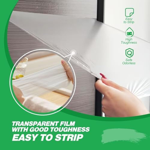 E-SDS Masking Liquid Tape, 96 fl.oz Transparent Peelable Coating for Window